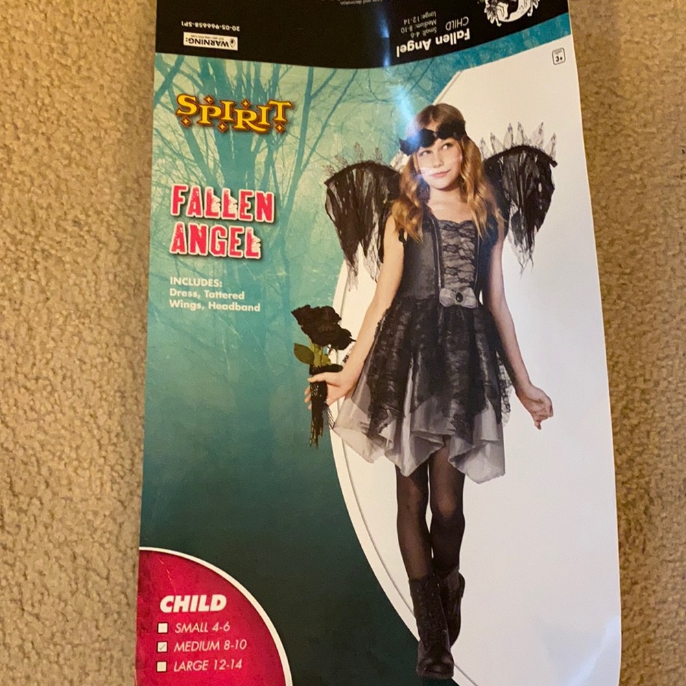 Spirit childs 8-10 fallen angel costume